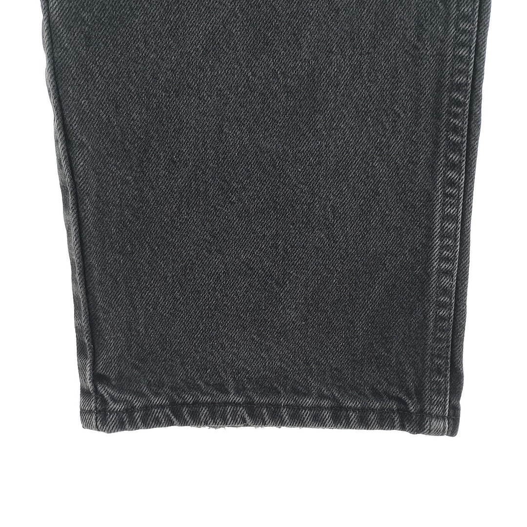 Rustler Black Denim Straight Denim Pants for Men, W33 equivalent cotton black type Vintage Second Hand