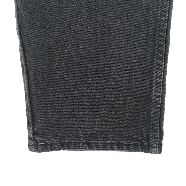 Rustler Black Denim Straight Denim Pants for Men, W33 equivalent cotton black type Vintage Second Hand