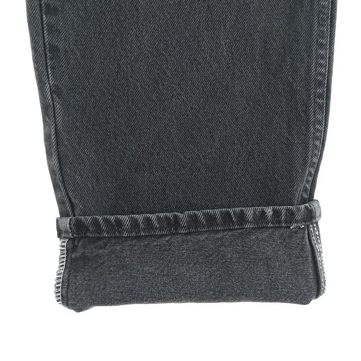 Rustler Black Denim Straight Denim Pants for Men, W33 equivalent cotton black type Vintage Second Hand