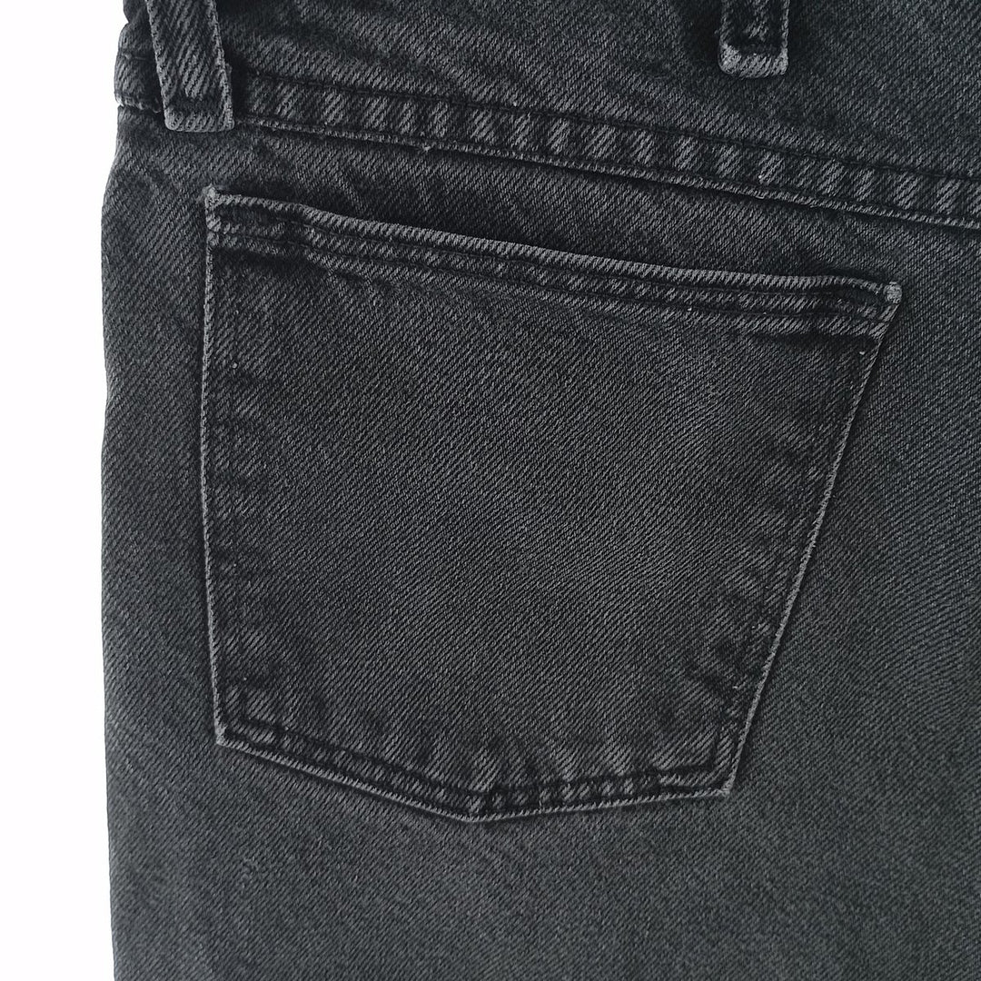 Rustler Black Denim Straight Denim Pants for Men, W33 equivalent cotton black type Vintage Second Hand