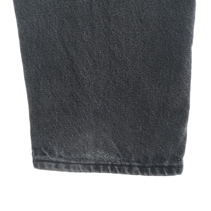Rustler Black Denim Straight Denim Pants for Men, W33 equivalent cotton black type Vintage Second Hand