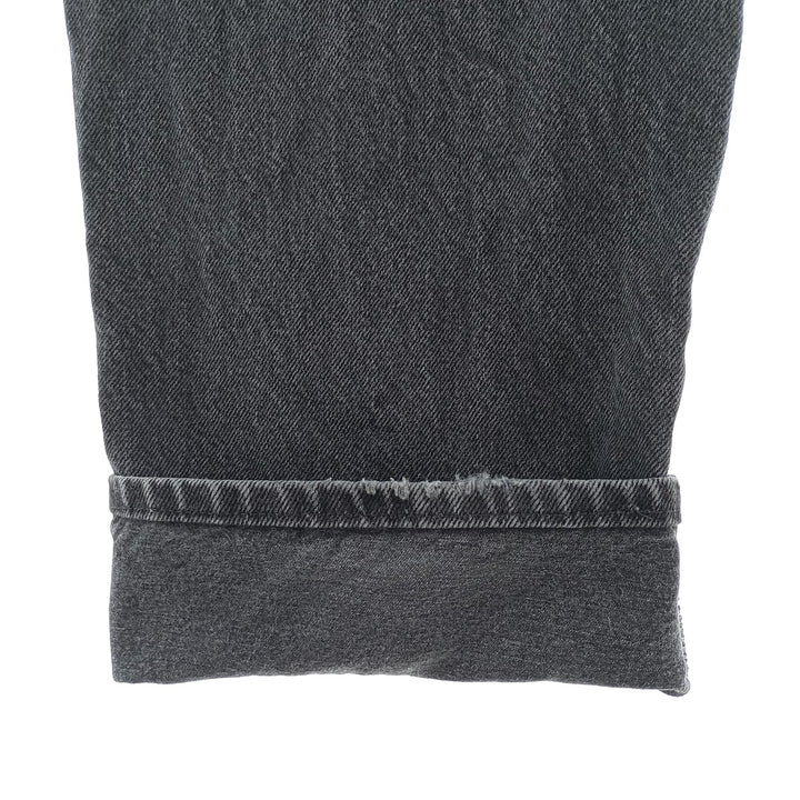 Rustler Black Denim Straight Denim Pants for Men, W33 equivalent cotton black type Vintage Second Hand