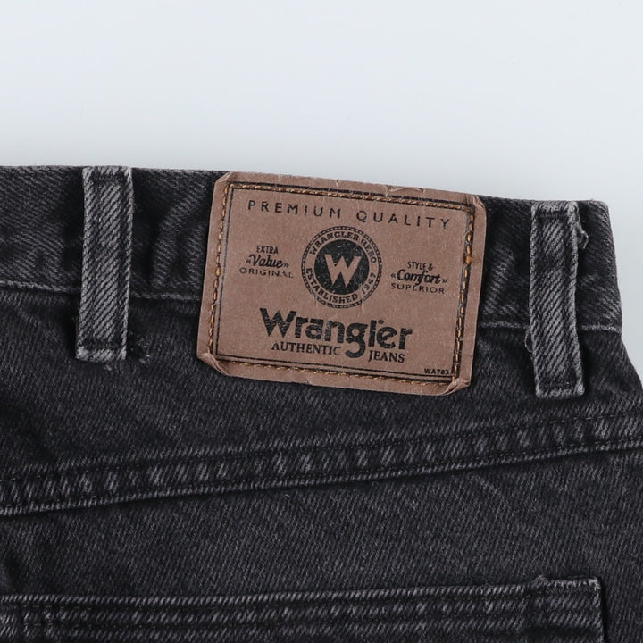 Wrangler Men's Black Denim Tapered Denim Pants, Size W34 unclear black type Vintage Second Hand