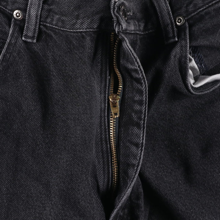 Wrangler Men's Black Denim Tapered Denim Pants, Size W34 unclear black type Vintage Second Hand