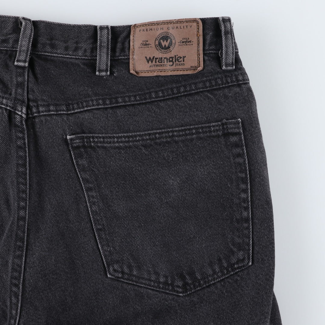 Wrangler Men's Black Denim Tapered Denim Pants, Size W34 unclear black type Vintage Second Hand