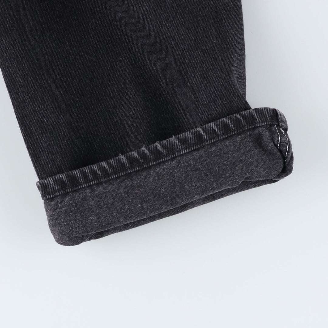 Wrangler Men's Black Denim Tapered Denim Pants, Size W34 unclear black type Vintage Second Hand