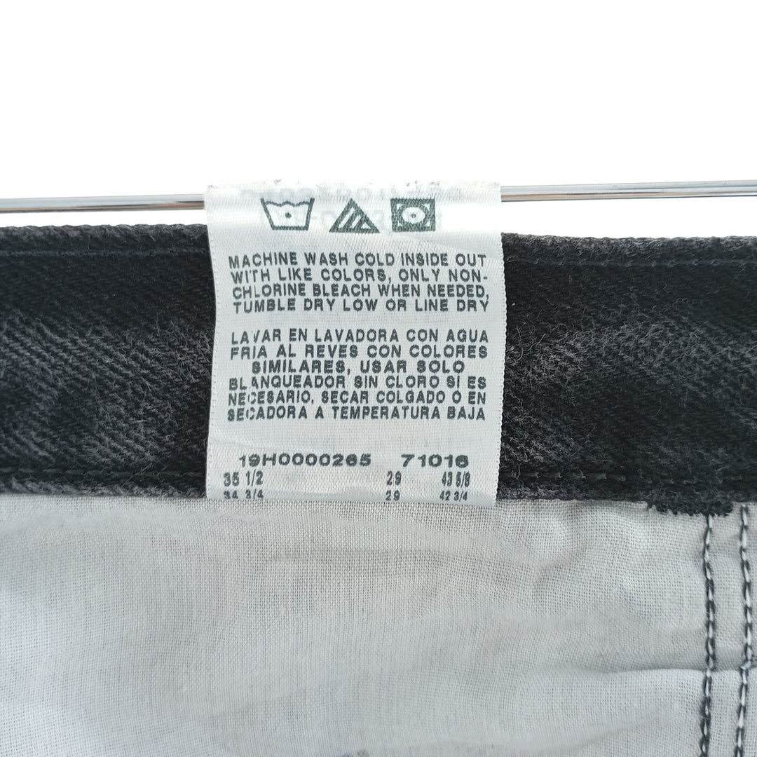 Rustler Black Denim Straight Denim Pants for Men, W34 equivalent cotton black type Vintage Second Hand
