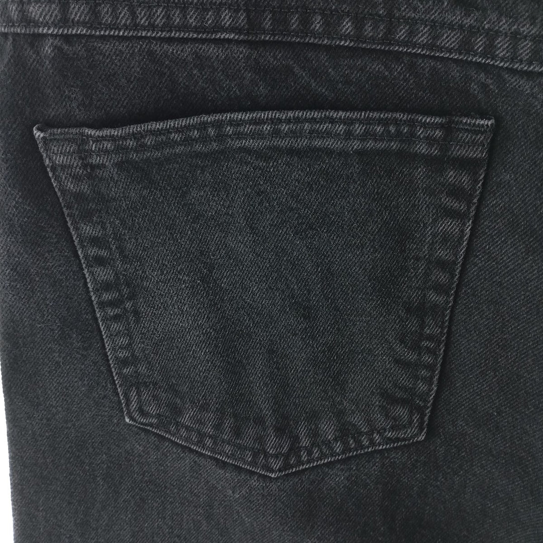 Rustler Black Denim Straight Denim Pants for Men, W34 equivalent cotton black type Vintage Second Hand