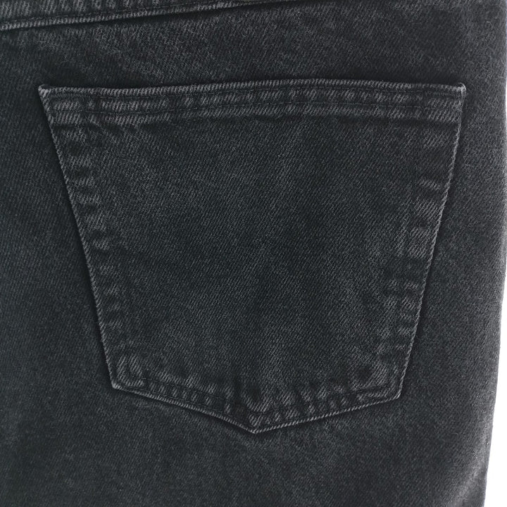 Rustler Black Denim Straight Denim Pants for Men, W34 equivalent cotton black type Vintage Second Hand