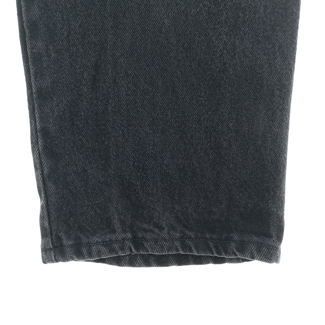 Rustler Black Denim Straight Denim Pants for Men, W34 equivalent cotton black type Vintage Second Hand