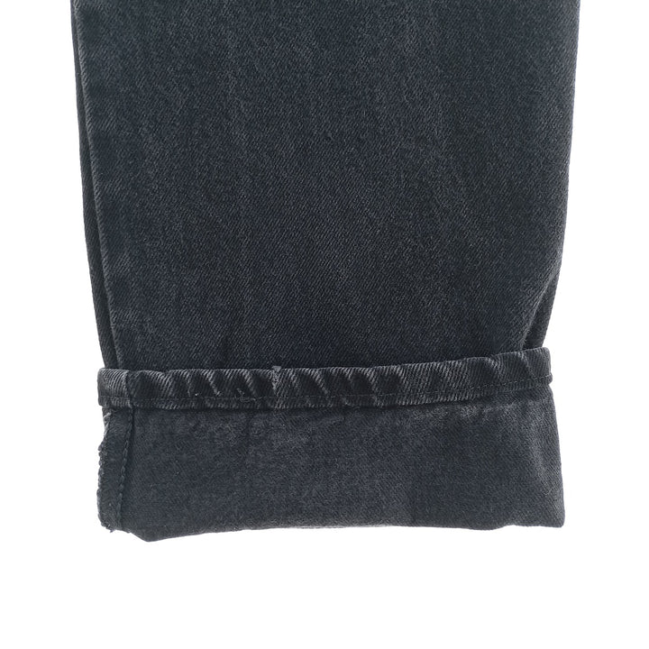 Rustler Black Denim Straight Denim Pants for Men, W34 equivalent cotton black type Vintage Second Hand