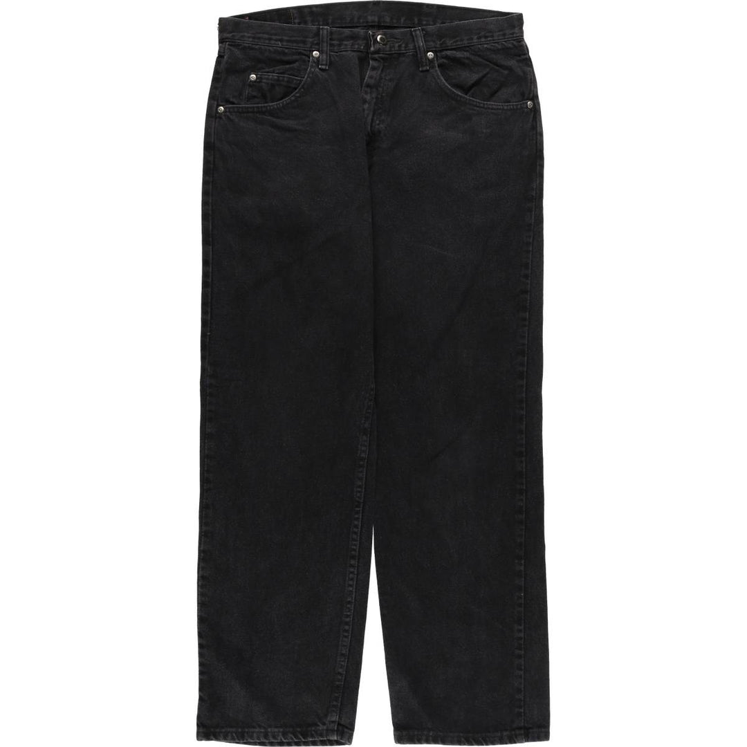 2000'S Wrangler Relaxed Fit Tapered Denim Pants, Black, Men's, Size W34 cotton black type Vintage Second Hand