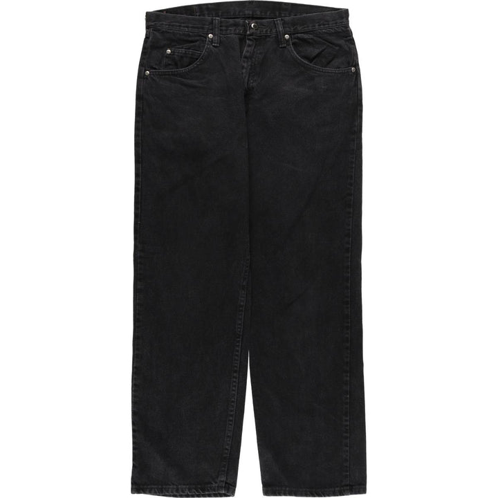 2000'S Wrangler Relaxed Fit Tapered Denim Pants, Black, Men's, Size W34 cotton black type Vintage Second Hand