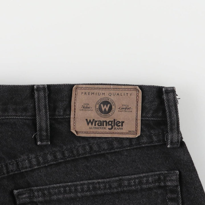 2000'S Wrangler Relaxed Fit Tapered Denim Pants, Black, Men's, Size W34 cotton black type Vintage Second Hand