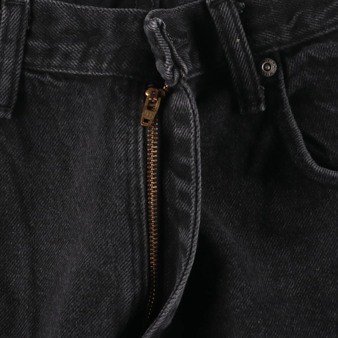 2000'S Wrangler Relaxed Fit Tapered Denim Pants, Black, Men's, Size W34 cotton black type Vintage Second Hand