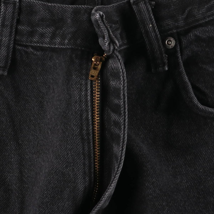 2000'S Wrangler Relaxed Fit Tapered Denim Pants, Black, Men's, Size W34 cotton black type Vintage Second Hand