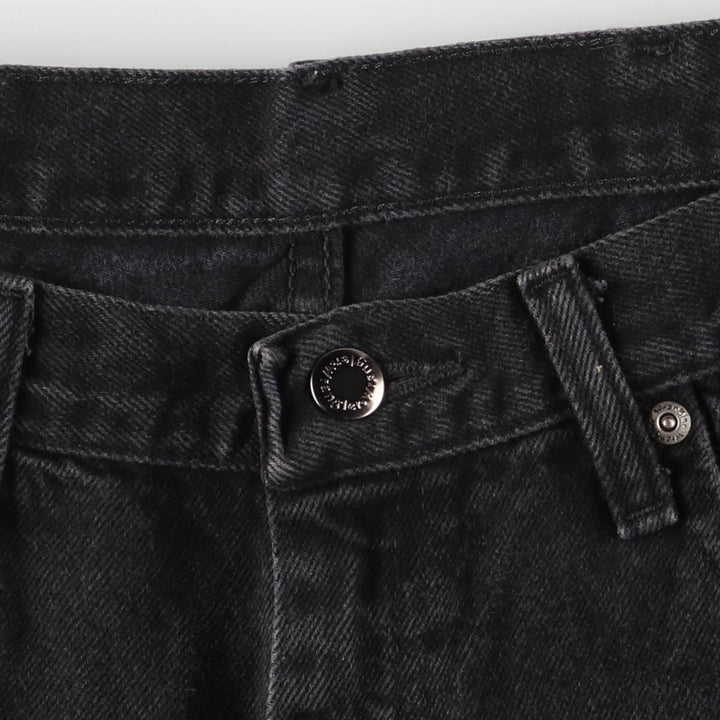 2000'S Wrangler Relaxed Fit Tapered Denim Pants, Black, Men's, Size W34 cotton black type Vintage Second Hand