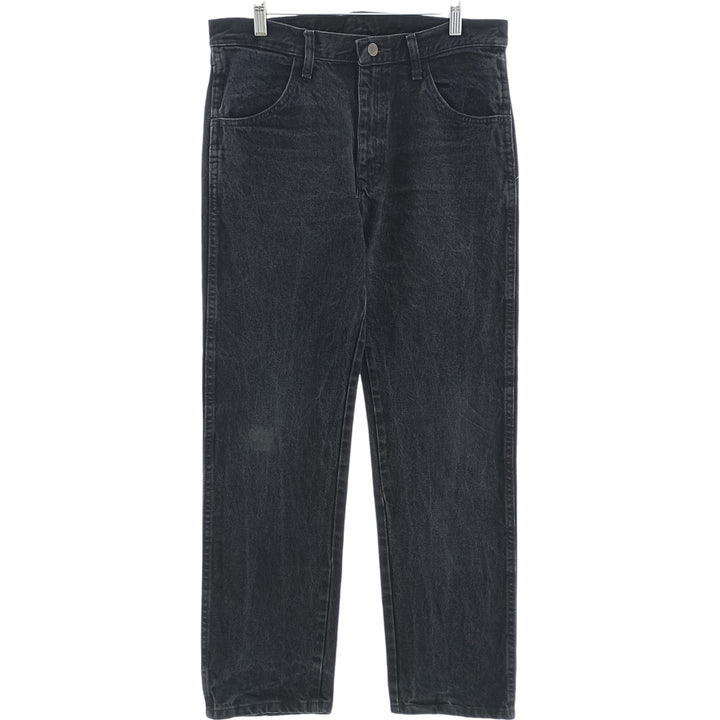 RUSTLER Black Denim Tapered Denim Pants, Men's Size W32 cotton black type Vintage Second Hand