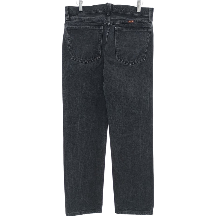 RUSTLER Black Denim Tapered Denim Pants, Men's Size W32 cotton black type Vintage Second Hand