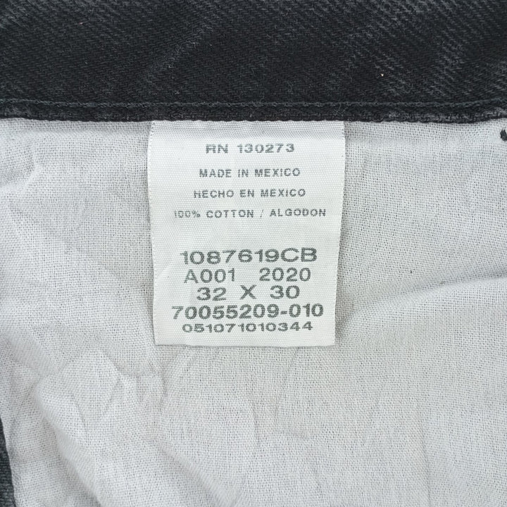 RUSTLER Black Denim Tapered Denim Pants, Men's Size W32 cotton black type Vintage Second Hand
