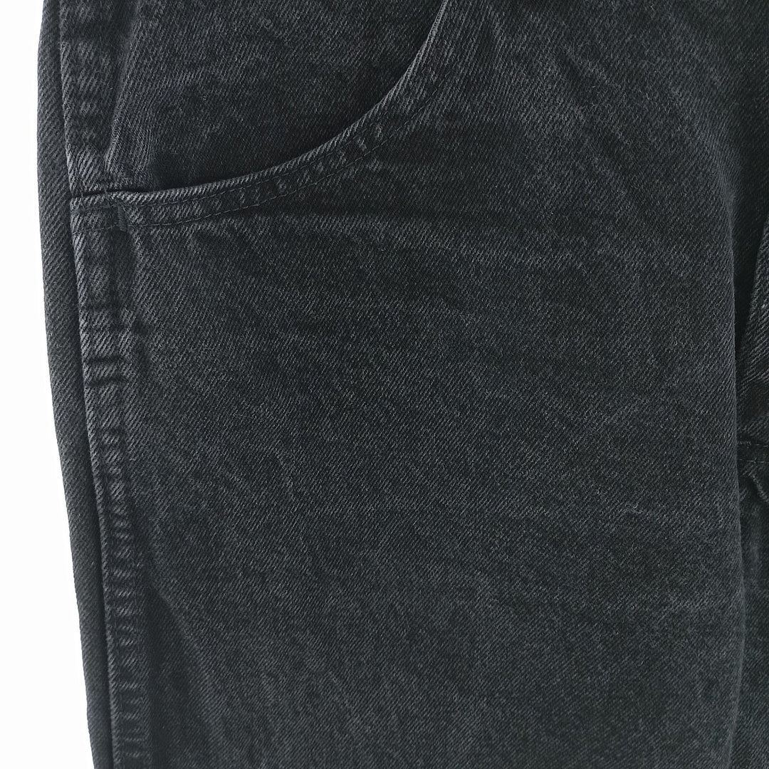 RUSTLER Black Denim Tapered Denim Pants, Men's Size W32 cotton black type Vintage Second Hand