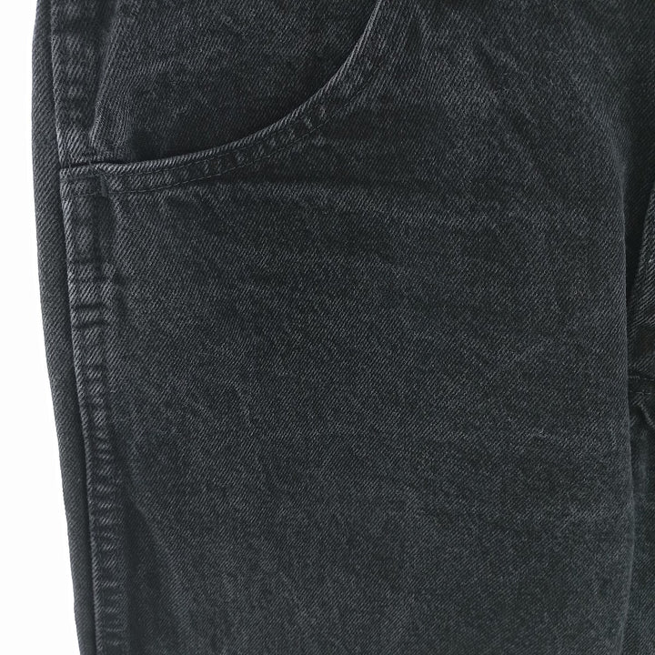 RUSTLER Black Denim Tapered Denim Pants, Men's Size W32 cotton black type Vintage Second Hand