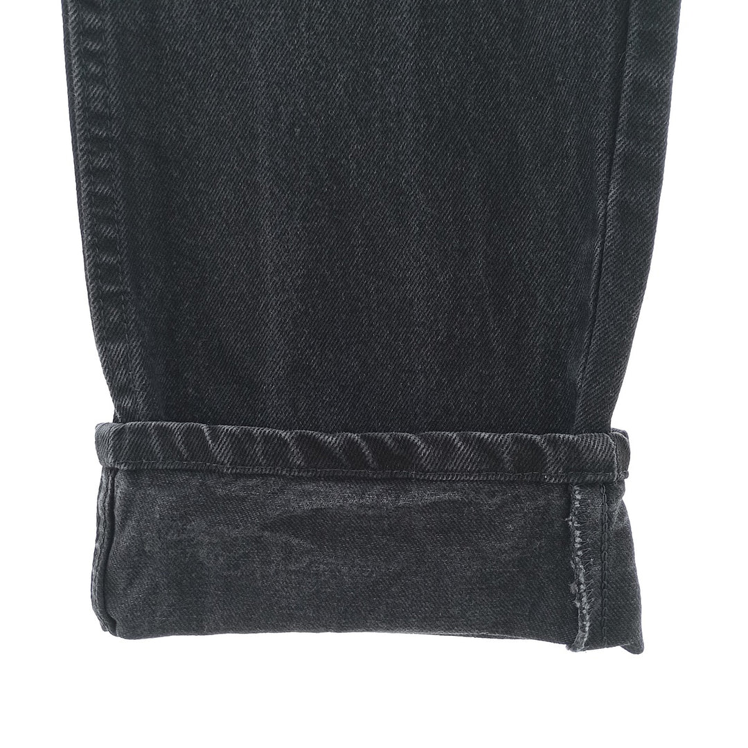 RUSTLER Black Denim Tapered Denim Pants, Men's Size W32 cotton black type Vintage Second Hand