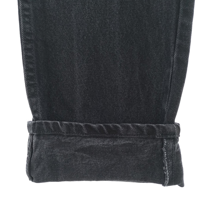 RUSTLER Black Denim Tapered Denim Pants, Men's Size W32 cotton black type Vintage Second Hand