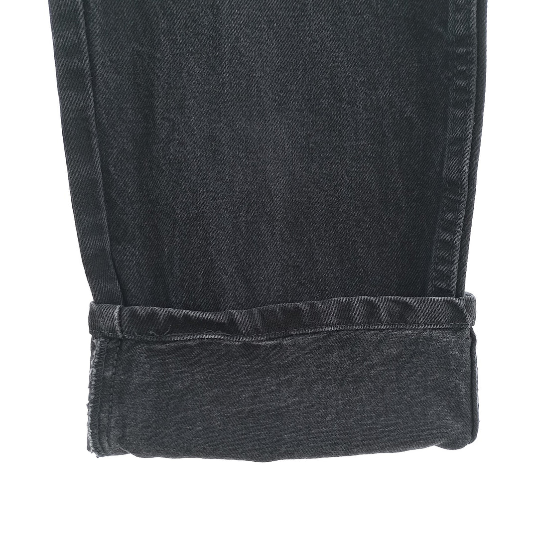 RUSTLER Black Denim Tapered Denim Pants, Men's Size W32 cotton black type Vintage Second Hand