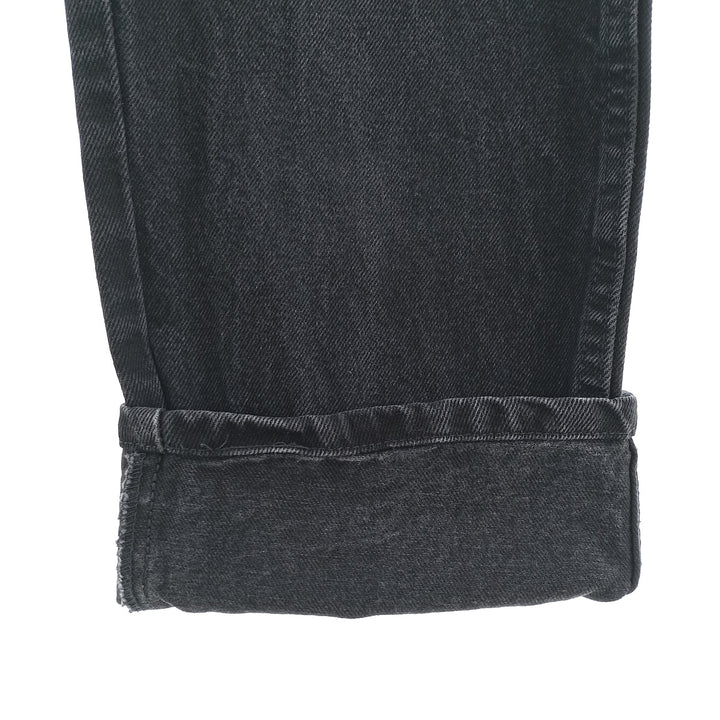 RUSTLER Black Denim Tapered Denim Pants, Men's Size W32 cotton black type Vintage Second Hand