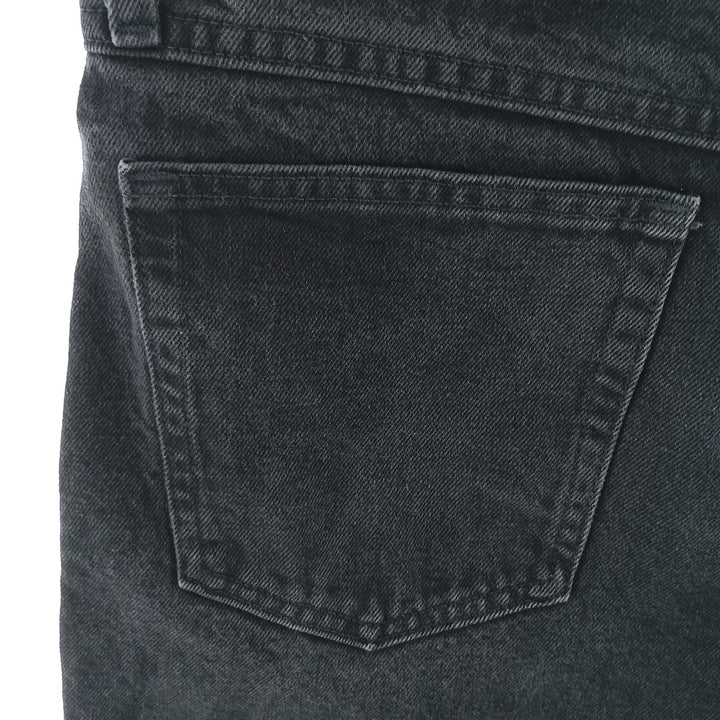 RUSTLER Black Denim Tapered Denim Pants, Men's Size W32 cotton black type Vintage Second Hand