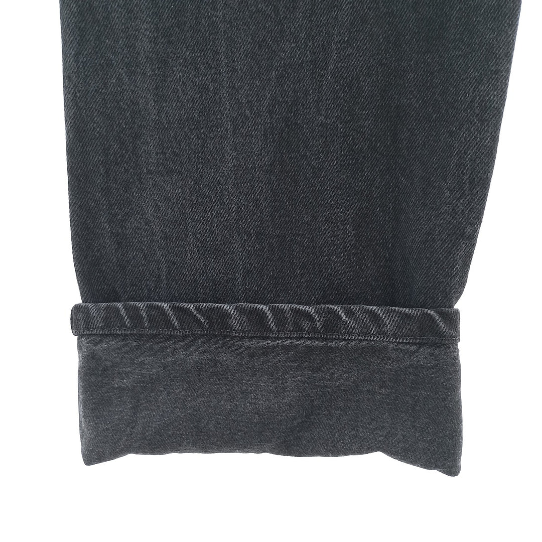 RUSTLER Black Denim Tapered Denim Pants, Men's Size W32 cotton black type Vintage Second Hand
