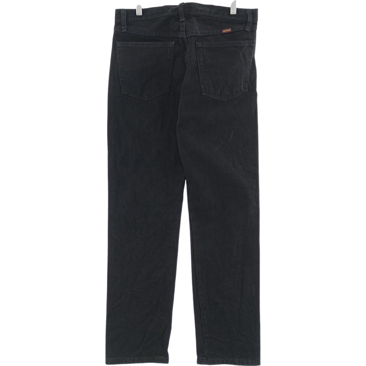 RUSTLER Black Denim Tapered Denim Pants, Men's Size W33 cotton black type Vintage Second Hand