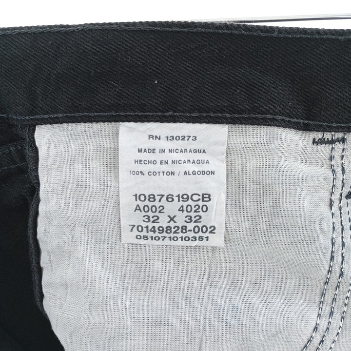 RUSTLER Black Denim Tapered Denim Pants, Men's Size W33 cotton black type Vintage Second Hand