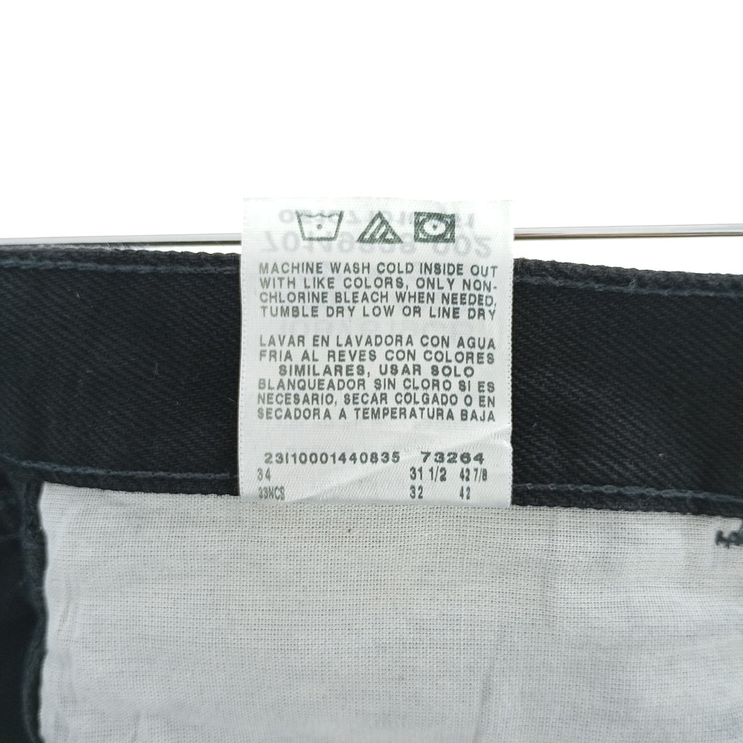 RUSTLER Black Denim Tapered Denim Pants, Men's Size W33 cotton black type Vintage Second Hand