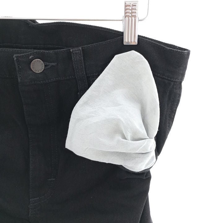 RUSTLER Black Denim Tapered Denim Pants, Men's Size W33 cotton black type Vintage Second Hand