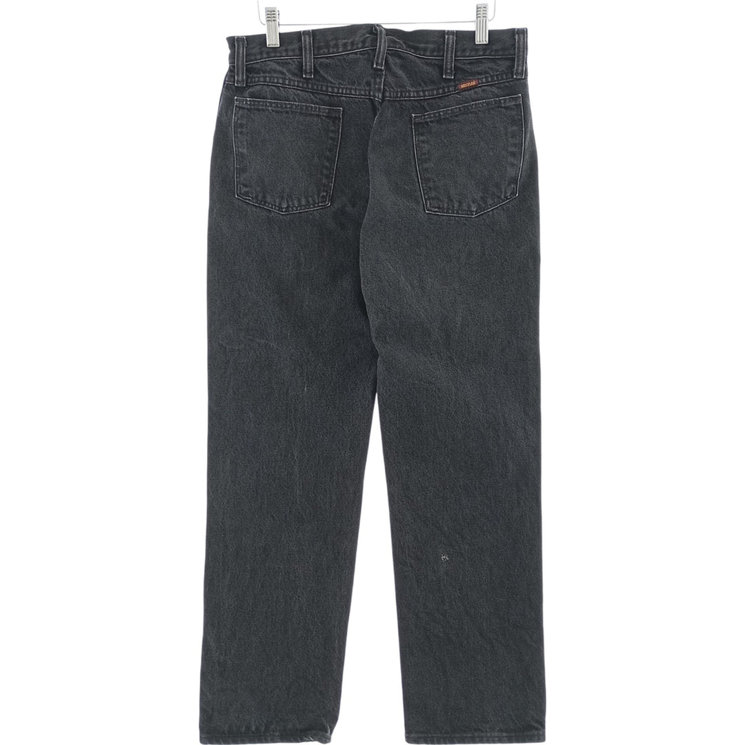 RUSTLER Black Denim Tapered Denim Pants, Men's Size W32 cotton black type Vintage Second Hand