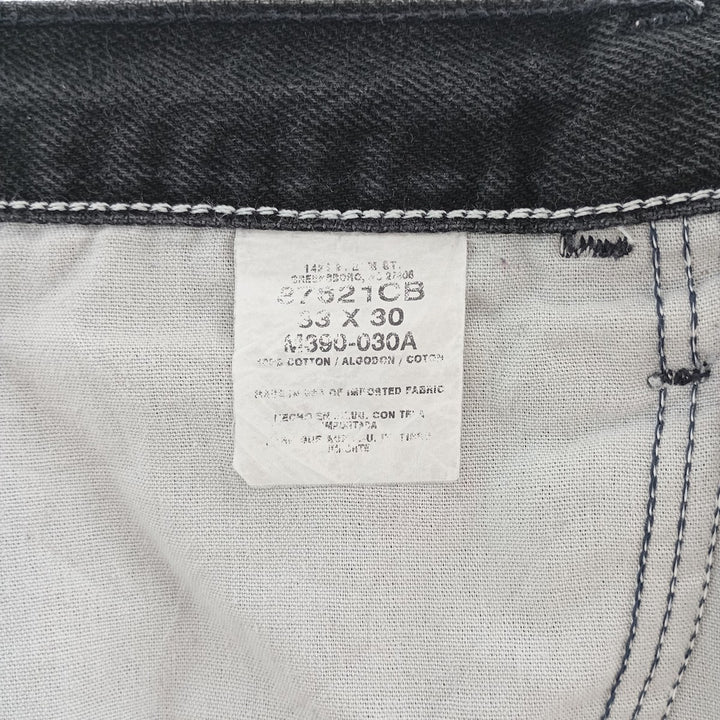 RUSTLER Black Denim Tapered Denim Pants, Men's Size W32 cotton black type Vintage Second Hand