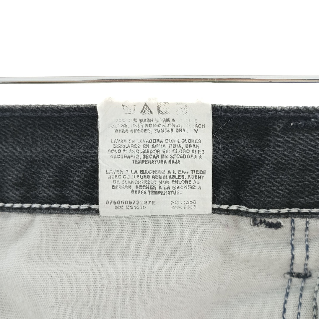 RUSTLER Black Denim Tapered Denim Pants, Men's Size W32 cotton black type Vintage Second Hand