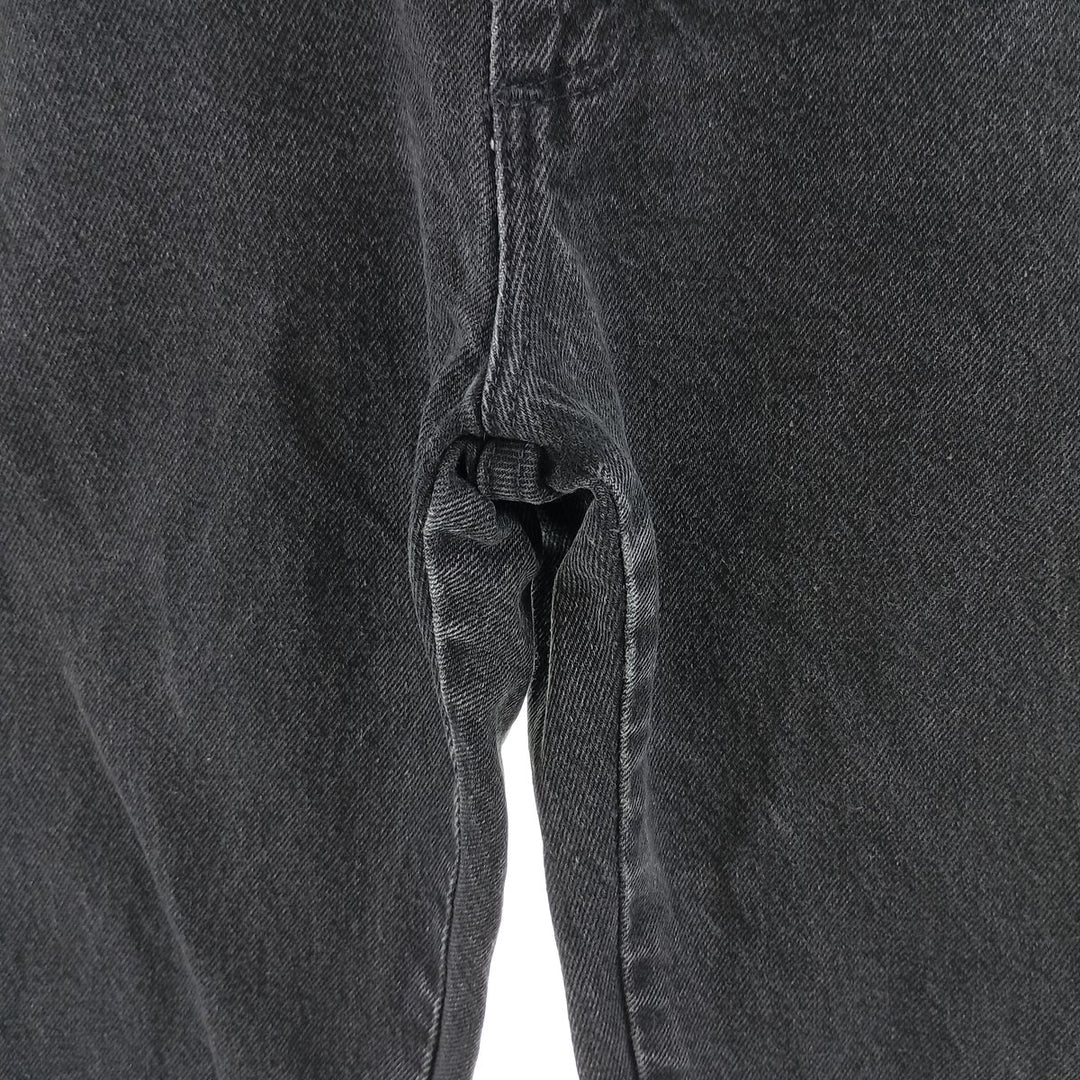 RUSTLER Black Denim Tapered Denim Pants, Men's Size W32 cotton black type Vintage Second Hand