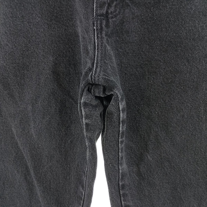 RUSTLER Black Denim Tapered Denim Pants, Men's Size W32 cotton black type Vintage Second Hand