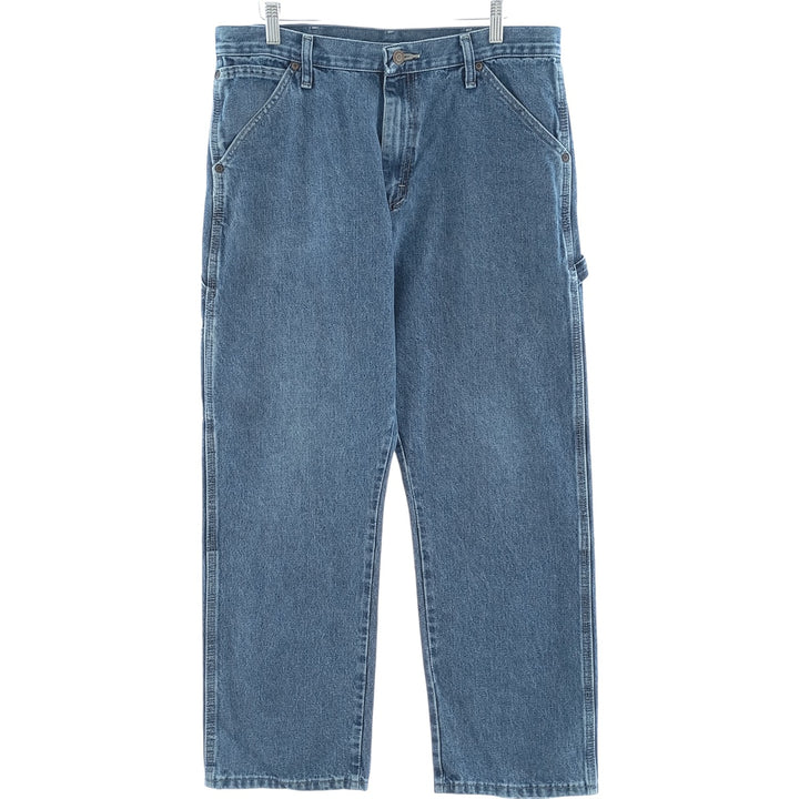 Wrangler Denim Painter Pants for Men, W34 equivalent cotton blue type Vintage Second Hand