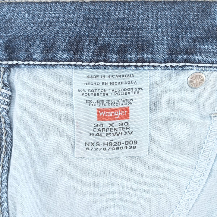 Wrangler Denim Painter Pants for Men, W34 equivalent cotton blue type Vintage Second Hand