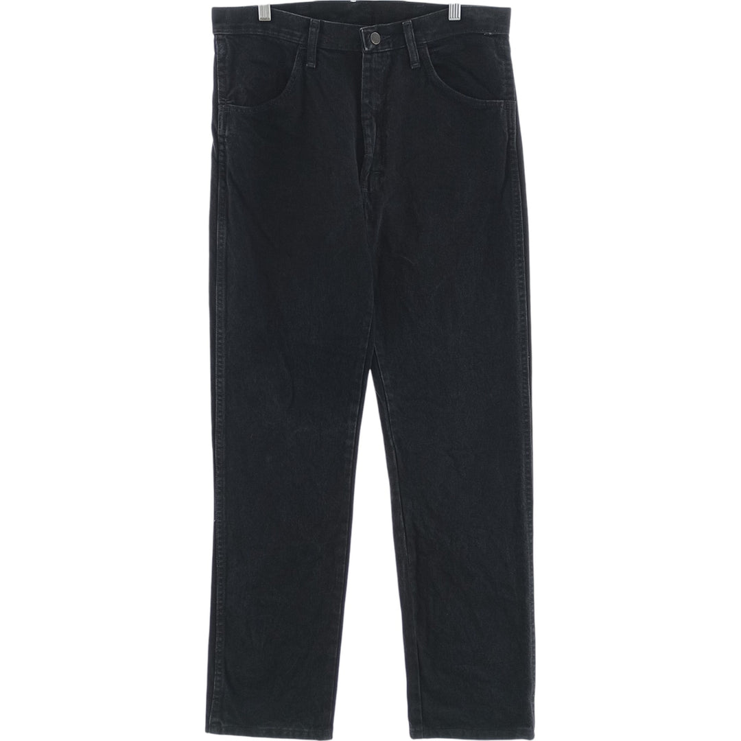 Rustler Black Denim Straight Denim Pants for Men, W34 equivalent cotton black type Vintage Second Hand