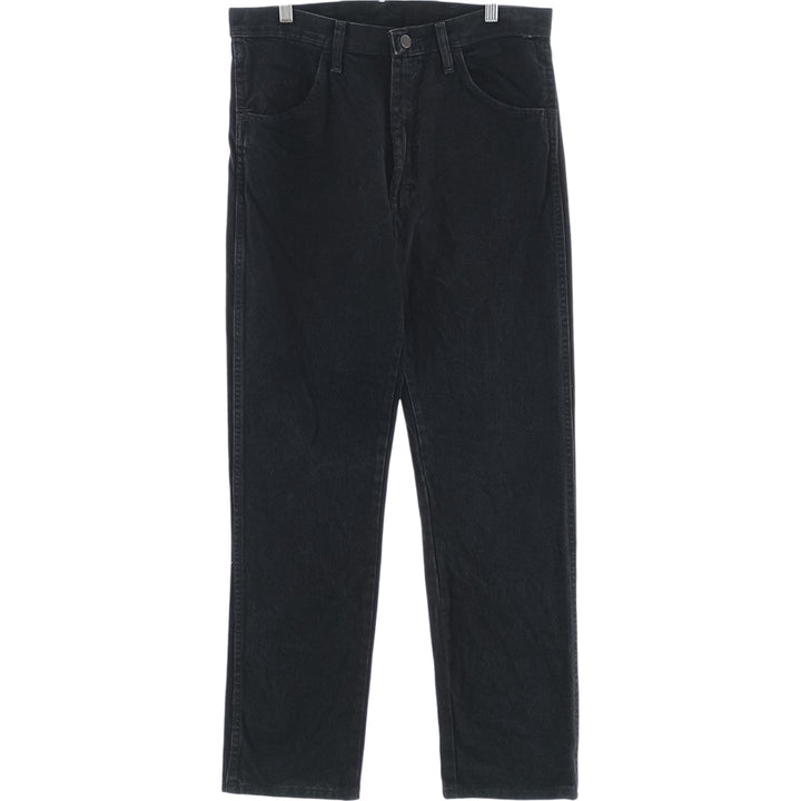 Rustler Black Denim Straight Denim Pants for Men, W34 equivalent cotton black type Vintage Second Hand