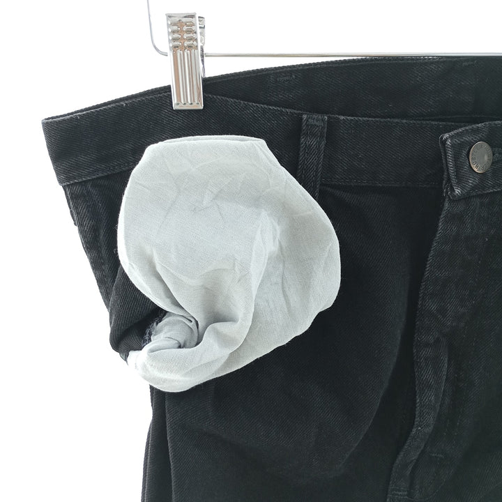 Rustler Black Denim Straight Denim Pants for Men, W34 equivalent cotton black type Vintage Second Hand