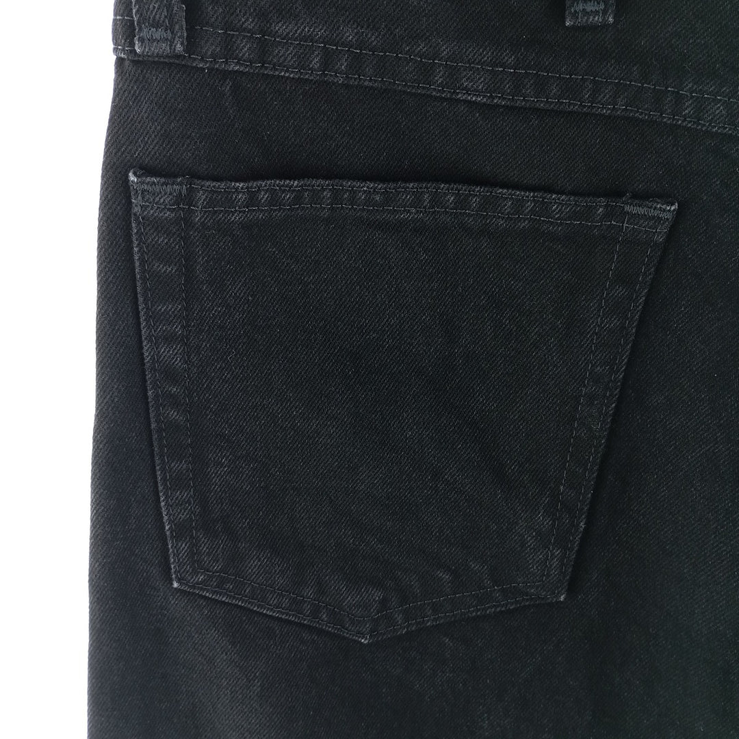 Rustler Black Denim Straight Denim Pants for Men, W34 equivalent cotton black type Vintage Second Hand