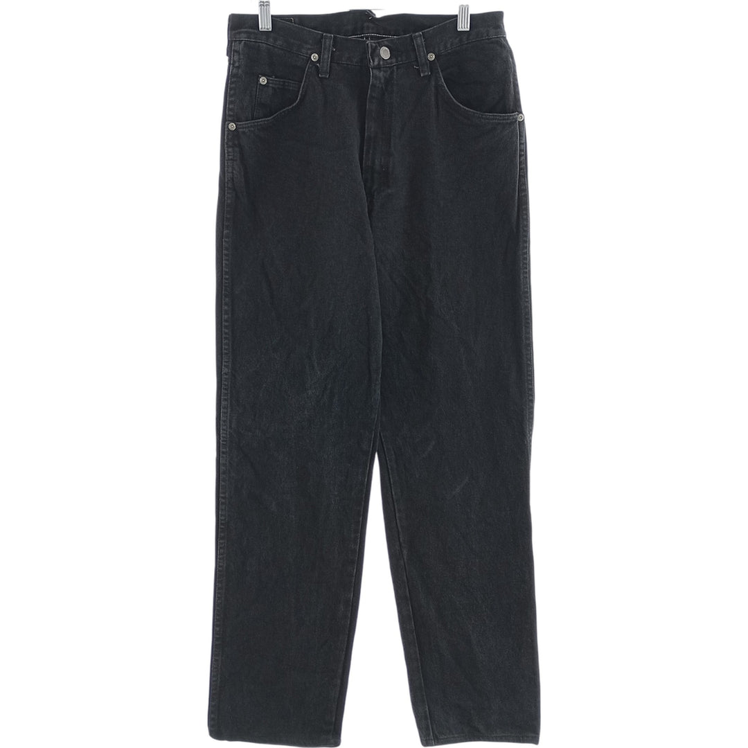 Wrangler Black Denim Straight Denim Pants Made in USA Men's W31 equivalent unclear black type Vintage Second Hand