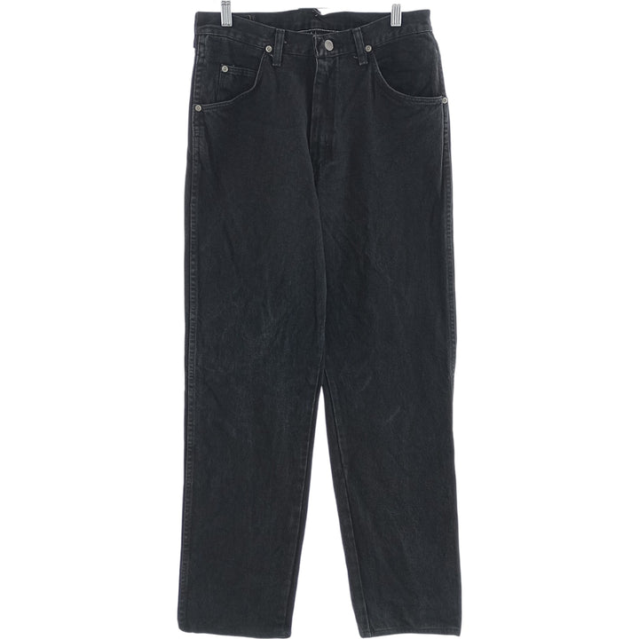 Wrangler Black Denim Straight Denim Pants Made in USA Men's W31 equivalent unclear black type Vintage Second Hand