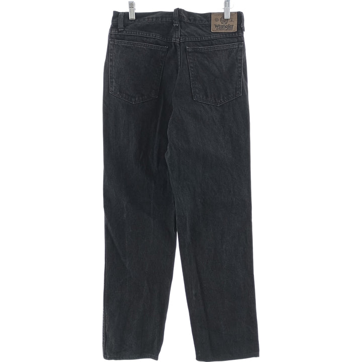 Wrangler Black Denim Straight Denim Pants Made in USA Men's W31 equivalent unclear black type Vintage Second Hand